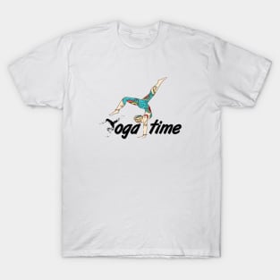 yoga time. yoga makes you self confident. yoga t-shirt T-Shirt